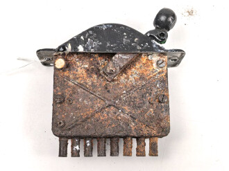 Luftwaffe, Zündschalter Fl 21119, verbaut in Ar 196, Bodenfund, Hebel aus Kunststoff nachgegossen,