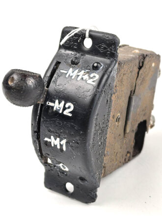 Luftwaffe, Zündschalter Fl 21118, verbaut in Bf109 G / K , Bodenfund