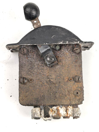 Luftwaffe, Zündschalter Fl 21118, verbaut in Bf109 G / K , Bodenfund