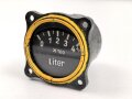 Luftwaffe, elektrischer Vorratsanzeiger 0-425 Liter,  Fl 20723, verbaut in Go 244 und He 162, vermutlich neuzeitlich gelb nachlackiert, Funktion nicht geprüft, defekt
