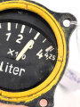 Luftwaffe, elektrischer Vorratsanzeiger 0-425 Liter,  Fl 20723, verbaut in Go 244 und He 162, vermutlich neuzeitlich gelb nachlackiert, Funktion nicht geprüft