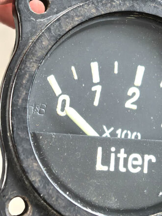 Luftwaffe, elektrischer Vorratsanzeiger 0-345 Liter,  Fl 20723, verbaut in Go 244 / Ar 196. vermutlich leeres Gehäuse,  Funktion nicht geprüft