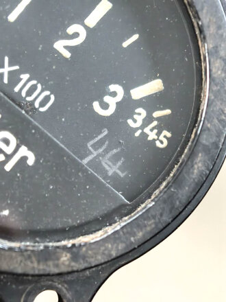 Luftwaffe, elektrischer Vorratsanzeiger 0-345 Liter,  Fl 20723, verbaut in Go 244 / Ar 196. vermutlich leeres Gehäuse,  Funktion nicht geprüft