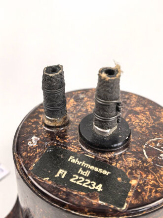 Luftwaffe, Fahrtmesser Fl 22234, verbaut in Me109, Fw 190 He 162, Bf 109 K-4, letztes Modell ,  Funktion nicht geprüft