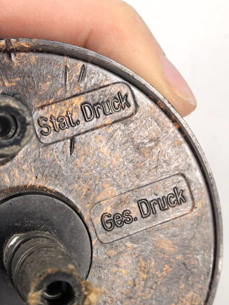 Luftwaffe, Fahrtmesser Fl 22234, verbaut in Me109, Fw 190 He 162, Bf 109 K-4, letztes Modell ,  Funktion nicht geprüft