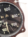 Luftwaffe, Fahrtmesser Fl 22234, verbaut in Me109, Fw 190 He 162, Bf 109 K-4, letztes Modell ,  Funktion nicht geprüft