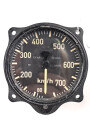 Luftwaffe, Fahrtmesser Fl 22231, 80-750km, Baujahr 1942 ,  Funktion nicht geprüft