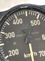Luftwaffe, Fahrtmesser Fl 22231, 80-750km, Baujahr 1942 ,  Funktion nicht geprüft