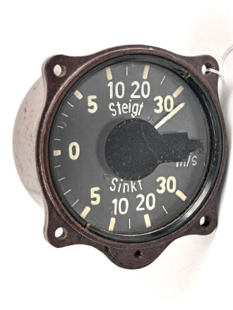 Luftwaffe, Variometer Fl 22386, verbaut in Messerschmitt Bf 109 K-4, Me 262, Arado Ar 234, Fw 190,  Funktion nicht geprüft