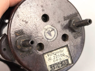 Luftwaffe, Variometer Fl 22386, verbaut in Messerschmitt Bf 109 K-4, Me 262, Arado Ar 234, Fw 190,  Funktion nicht geprüft