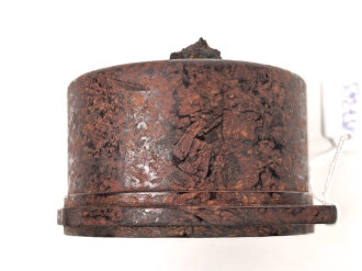 Luftwaffe, Variometer Fl 22386, verbaut in Messerschmitt Bf 109 K-4, Me 262, Arado Ar 234, Fw 190,  Restaurierter Bodenfund, Blatt Nachbau, Funktion nicht geprüft