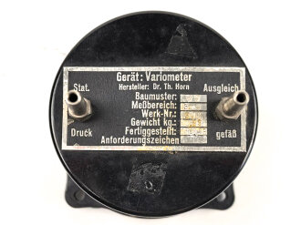 Luftwaffe, Statoskop Variometer Fl 22381, Baujahr 1936,  Funktion nicht geprüft
