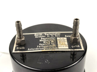 Luftwaffe, Statoskop Variometer Fl 22381, Baujahr 1936,  Funktion nicht geprüft