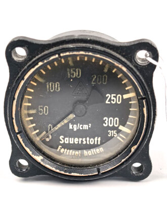 Luftwaffe,  Sauerstoffdruckmesser Dräger,  Funktion...