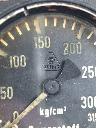 Luftwaffe,  Sauerstoffdruckmesser Dräger,  Funktion nicht geprüft