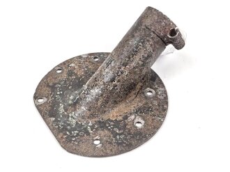 Luftwaffe,  Ausschusskanal für Leuchtpistole, verbaut in Bf 109. Original, gereinigter Bodenfund