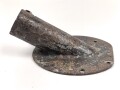 Luftwaffe,  Ausschusskanal für Leuchtpistole, verbaut in Bf 109. Original, gereinigter Bodenfund