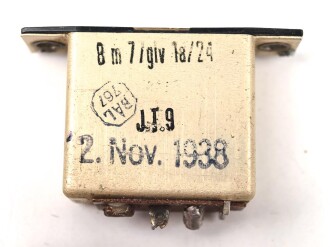 Luftwaffe Gitterschauzeichen, Gerät-Nr. 126-707 AA Baumuster LMA 1a/24. Funktion nicht geprüft