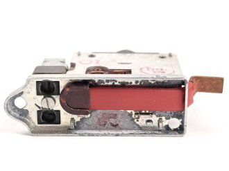 Luftwaffe Selbstschalter zur Sicherung der elektrischen Bordanlage gegen Überlastung und Kurzschluß. FL E 5000 01, ungebrauchtes Stück in der originalen Verpackung