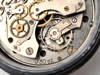 Luftwaffe,  Borduhr Bo-UK1, Junghans Werk, Restaurationsprojekt, Nachgedrehter Innenring beiliegend