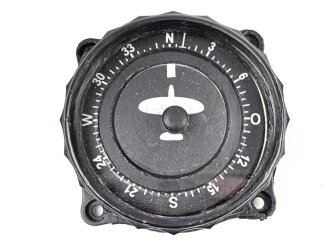Luftwaffe, Führertochterkompass Fl 23334. Nachbau des vorderen Teil für ein Instrumentenbrett. Einfache Ausführung aus Kunststoff