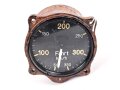 Luftwaffe, Fahrtmesser Fl 222207. Gehäuse Original, Blatt Nachbau
