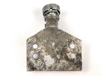 Luftwaffe, Revi 12C Befestigungsplatte, aufgearbeiteter Bodenfund