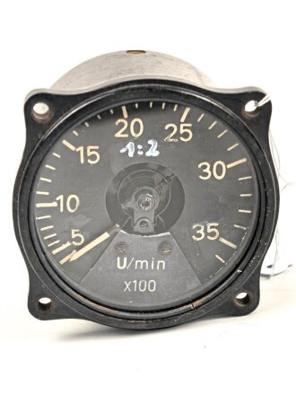 Luftwaffe, elektrischer Drehzahlanzeiger, verbasteltes Stück