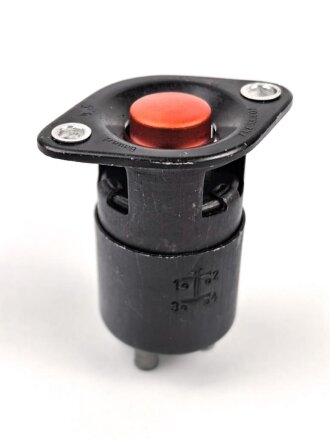 Luftwaffe, Einbaudruckknopf ( Netzausschalter) Fl 583601, verbaut in Bf109 K-4. Funktion nicht geprüft