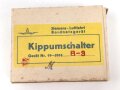 Luftwaffe , leere Umverpackung für Kippumschalter Gerät Nr. 19-5818 B-3