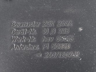Luftwaffe , Instrumentenbrett Henschel Hs 129 B. Neuzeitliche Sammleranfertigung aus Aluminium. gebraucht