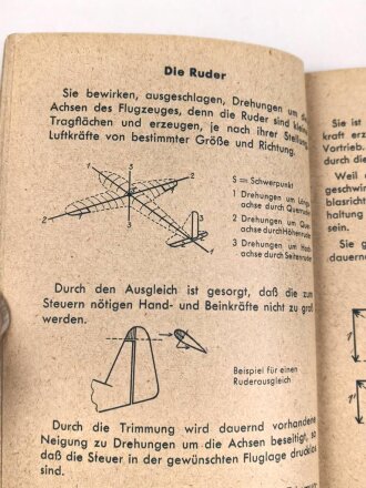 "Fliegen lernen!" datiert 1943, 111 Seiten, DIN A6, gebraucht