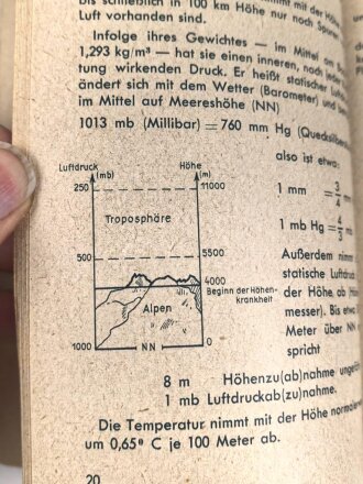 "Fliegen lernen!" datiert 1943, 111 Seiten, DIN A6, gebraucht