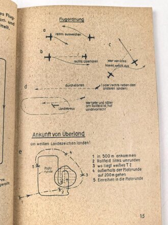 "Fliegen lernen!" datiert 1943, 111 Seiten, DIN A6, gebraucht