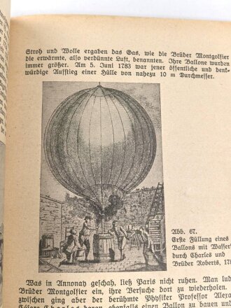 NSFK Buch "Geschichte der Luftfahrt" Teil 1, datiert 1939, 128 Seiten, DIN A5