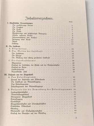 "Die Grundlagen der Luftfahrt" Heft 1 und 2 - Fluglehre , datiert 1931, 112 Seiten, DIN A5