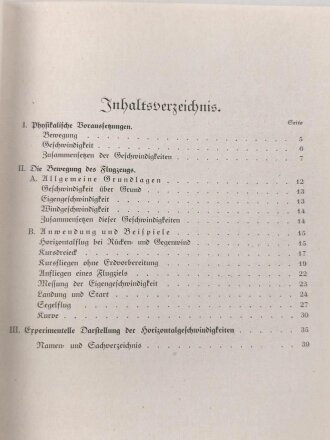 "Die Grundlagen der Luftfahrt" Heft 1 und 2 - Fluglehre , datiert 1931, 112 Seiten, DIN A5