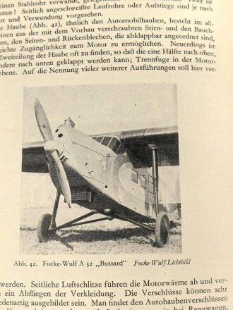 "Flugkunde in volkstümlicher Darstellungt" Heft 1 Das Motorflugzeug, datiert 1933, 48 Seiten, DIN A5