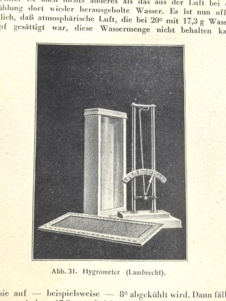 "Wetterkunde für Flieger und Freunde der Luftfahrt" Band 20, datiert 1939, 113 Seiten, kleiner als DIN A5, wasserschade