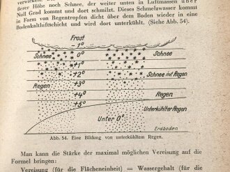 "Wetterkunde für Flieger und Freunde der Luftfahrt" Band 20, datiert 1939, 113 Seiten, kleiner als DIN A5, wasserschade