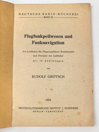 "Flugfunkpeilwesen und Funknavigation" datiert...