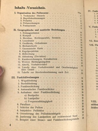 "Flugfunkpeilwesen und Funknavigation" datiert 1934, 84 Seiten, DIN A5