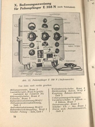 "Flugfunkpeilwesen und Funknavigation" datiert 1934, 84 Seiten, DIN A5