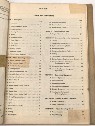U.S. Army Air Force 2. Weltkrieg, " Handbook Flight operating Instructions USAF Series F-51D Aircraft"  vom 6.November 1945 mit 98 Seiten.