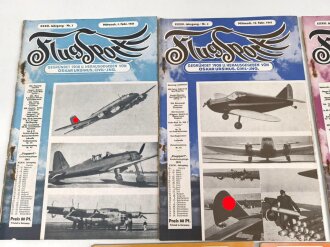 Fünf Ausgaben " Flugsport" jeweils von 1941