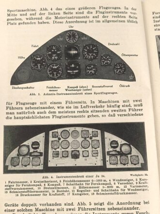 "Flugzeugbau und Luftfahrt Heft 20 - Flugzeug-Instrumente" 99 Seiten, DIN A5
