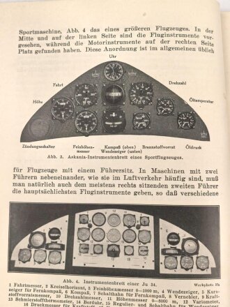 "Flugzeugbau und Luftfahrt Heft 20 - Flugzeug-Instrumente" 99 Seiten, DIN A5