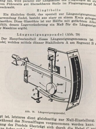"Flugzeugbau und Luftfahrt Heft 20 - Flugzeug-Instrumente" 99 Seiten, DIN A5