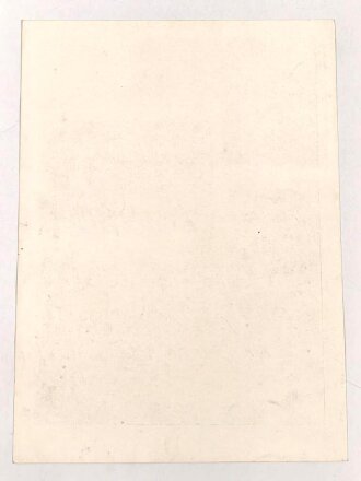 Farbiger Druck für ein Amtszimmer / Schulzimmer oder ähnliches, Darstellend Adolf Hitler nach einem Gemälde von Prof. Knirr. maßw 25 x 35cm