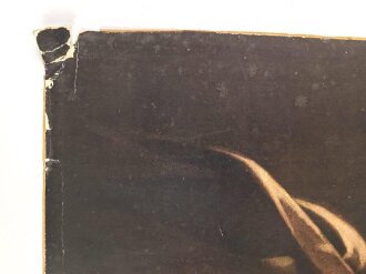 Farbiger Druck für ein Amtszimmer / Schulzimmer oder ähnliches, Darstellend Adolf Hitler . Maße  30 x 45cm